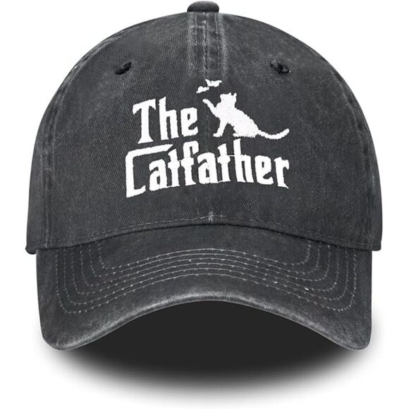 Other - Unisex Black 100% Cotton Cat Dad Embroidery Adjustable Classic Baseball Caps